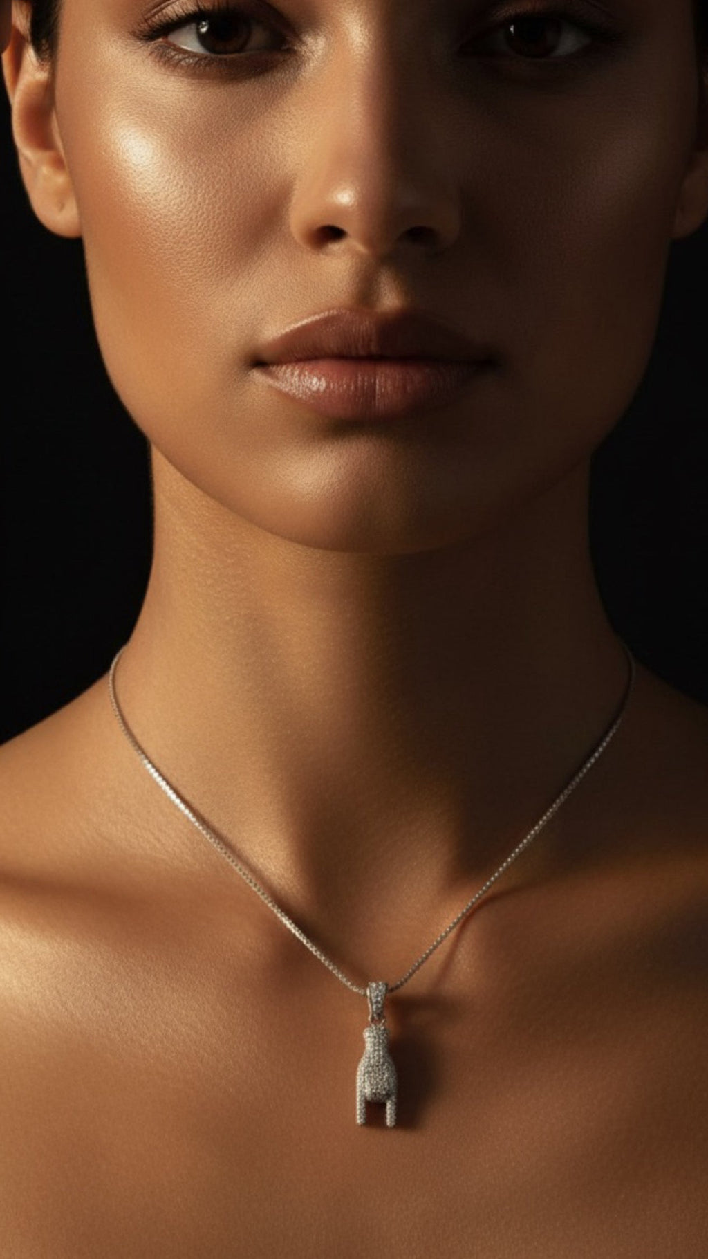 COLLANA CORNA ZIRCONATA