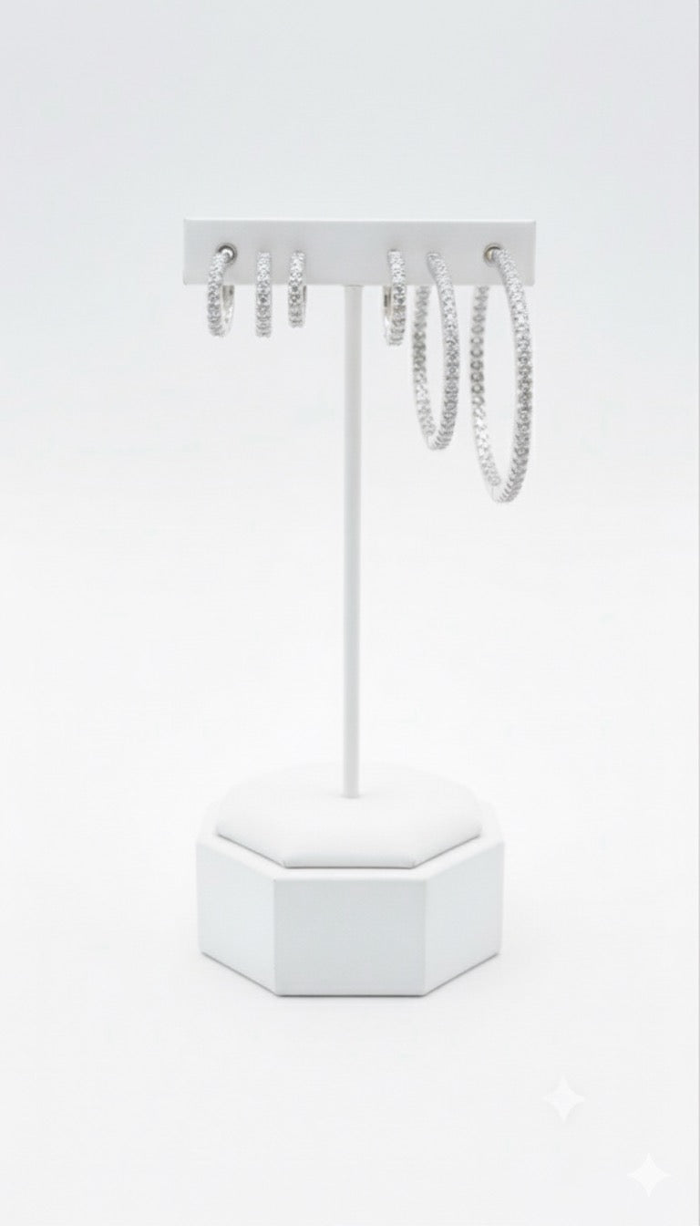 ORECCHINO A CERCHIO ZIRCONATO