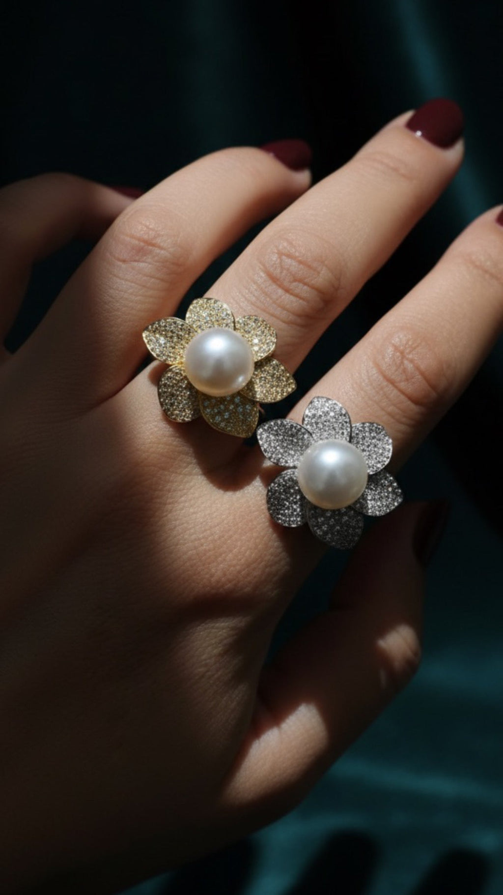 ANELLO PERLA FIORITA